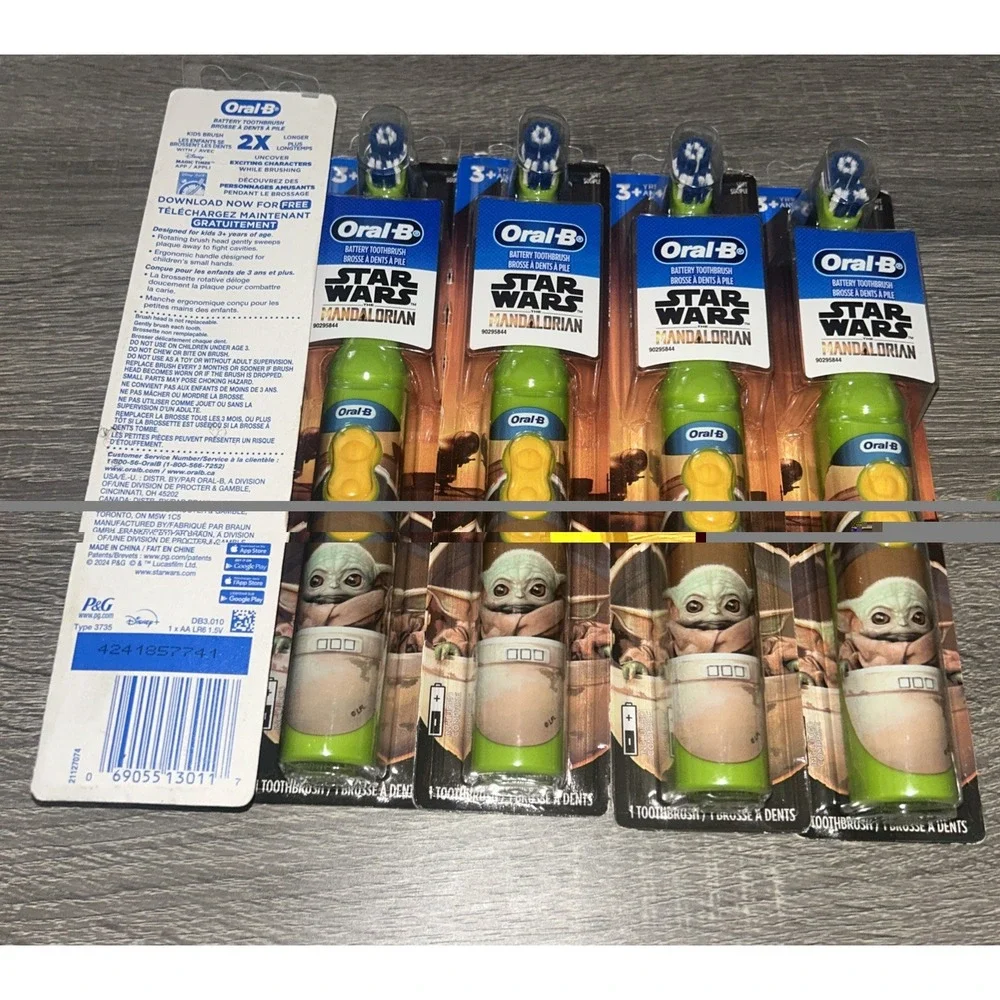 Oral B Mandalorian Toothbrushes Battery Operated NEW Sealed(5Pk)  C